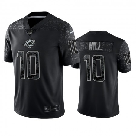 Maillot Miami Dolphins Tyreek Hill 10 Noir Reflective Limited - Homme